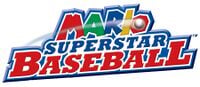 Mario Superstar Baseball promotional artwork: Game Logo