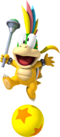 Artwork of Lemmy Koopa from New Super Mario Bros. Wii