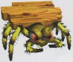 Artwork of a yellow Nid from Donkey Kong Country 3: Dixie Kong's Double Trouble!