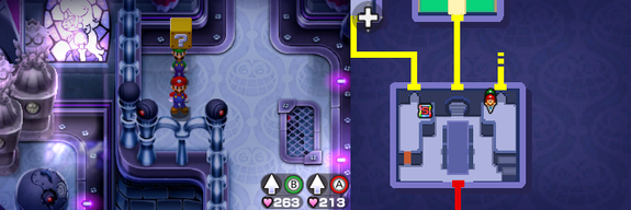 Block 86 in Peach's Castle of Mario & Luigi: Bowser's Inside Story + Bowser Jr.'s Journey.