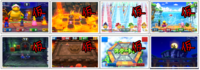 Placeholder images of Mario Party 10 minigames