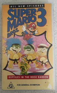 Cover for the Super Mario Bros. 3: Reptiles in the Rose Garden VHS