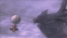 Bowser on the Ruined Dragon next to the Odyssey