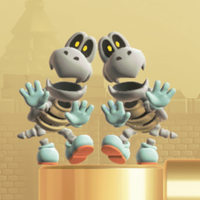 Screenshot of two Dry Bones from the Japanese website for Super Mario Bros. Wonder.