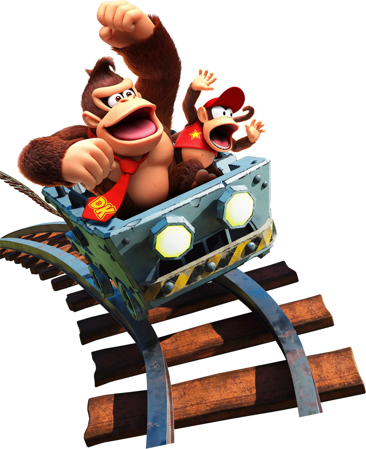 File:SNW Mine cart on rails.png - Super Mario Wiki, the Mario encyclopedia
