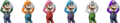 Alfredo appears as Luigi's fourth costume.