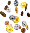 Artwork of many Smash Coins in Super Smash Bros. Brawl.