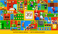 Official artwork for the Super Mario Bros 30th Anniversary