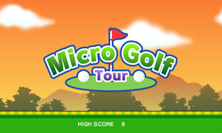 The title screen for Micro Golf Tour