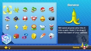 Items found in the Tips mode in Mario Kart 8 Deluxe