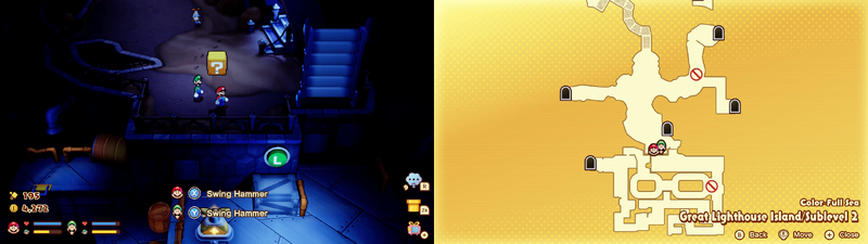 13th block in the Color-Full Sea Great Lighthouse Island from Mario & Luigi: Brothership