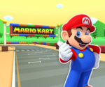 SNES Mario Circuit 1 from Mario Kart Tour.