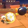 King Boo (Luigi's Mansion) using a Bob-omb Cannon in the Pipe Frame