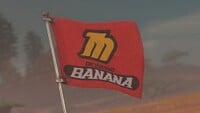 DK Racing Banana advert in Mario Kart World