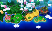 The Mushroom Kingdom in Mario & Luigi: Paper Jam.