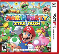 North American box art for Mario Party: Star Rush with a red box
