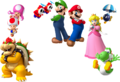 Various Super Mario characters