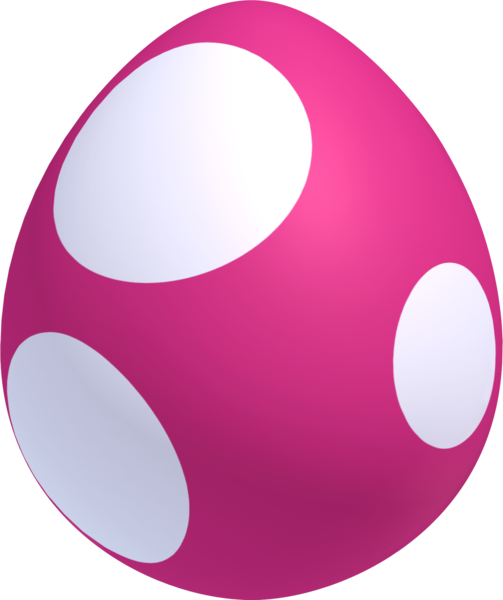 File:NSMBU Magenta Yoshi Egg Artwork.png