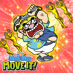 Album art for "WarioWare: Move It!" in Nintendo Music