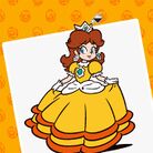 Thumbnail of a paint-by-number activity featuring Daisy