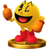 Pac-Man's trophy, from Super Smash Bros. for Wii U.