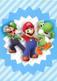 Mario & Luigi & Yoshi group card from the Super Mario Trading Card Collection