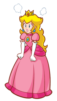 Princess Peach feeling mad from Super Princess Peach.