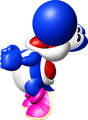 Artwork for the Purple Yoshi, a character not present in the final game