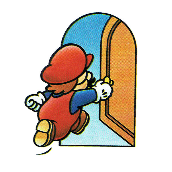 File:SMB2 Mario Opening Door Artwork.png