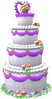 Model of the Frost-Frosted Cake from Super Mario Odyssey.