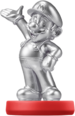 The Silver edition of the Mario amiibo