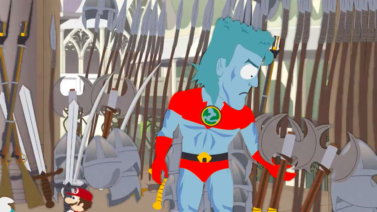 File:South Park Mario Carrying Sword.png - Super Mario Wiki, the Mario ...