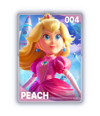 The Peach card from The Super Mario Galaxy Movie Collectible Cards