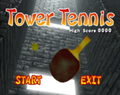 Tower Tennis title screen.