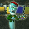 The gold frame of Vincent Van Gore in Luigi's Mansion for the Nintendo 3DS.