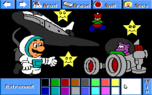 Mario as an astronaut.