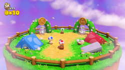 Coins Galore level from Captain Toad: Treasure Tracker