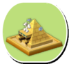 Pyramid Piggy Bank souvenir in the Duty-Free Shop from Mario Party 7