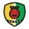 Bowser's emblem from soccer from Mario Sports Superstars