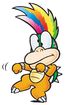 Super Mario Bros. 3: Artwork of Lemmy Koopa and his wackiness