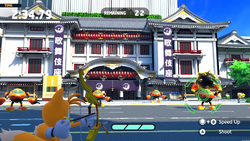 Kabukiza Clash minigame from Mario & Sonic at the Olympic Games Tokyo 2020