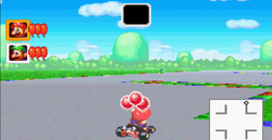Mario racing on Battle Course 3