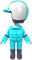 The Light Blue Mii Racing Suit from Mario Kart Tour