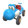 Light-blue Turbo Yoshi from Mario Kart Tour