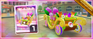 Flower Kart from the Spotlight Shop in the Spring Tour in Mario Kart Tour