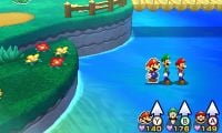 The Twinsy Tropics Out of Bounds glitch in Mario & Luigi: Paper Jam