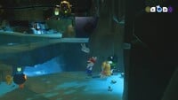 A roaming Bob-omb inside Dr. Vent's basement.