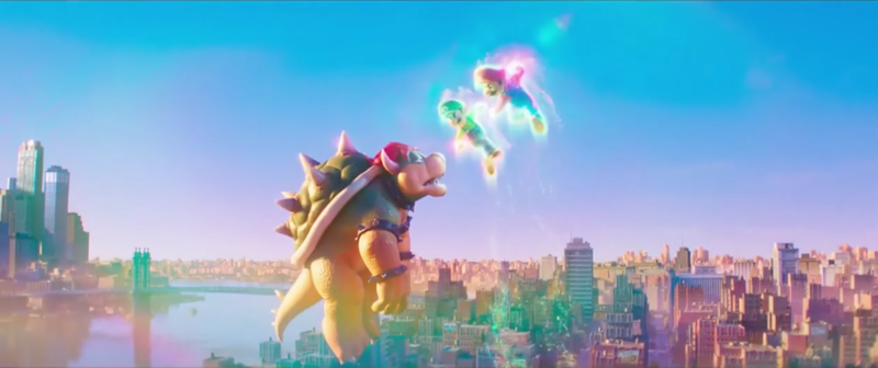 File:Mario and Luigi about to pounce Bowser in the air - TSMBM.png