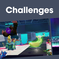 Cover image for the Challenges playlist from Donkey Kong Bananza on Nintendo Music