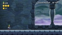 Luigi sighting in Ludwig's Block-Press Castle from New Super Luigi U